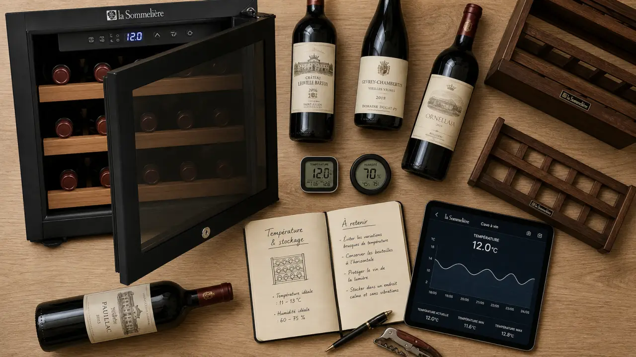cave à vin la sommeliere pour vieillissement et service, Vinotag®