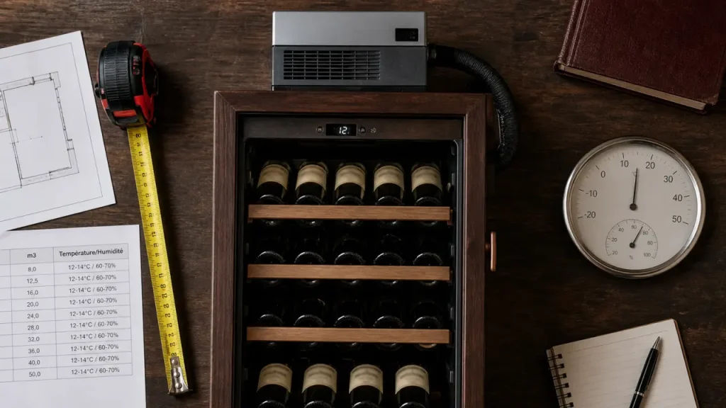Climatiseur cave à vin : 9° à 14°C, humidité et bruit à vérifier avant d’acheter