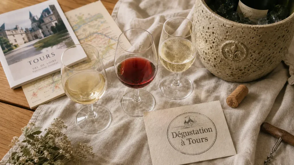Dégustation vin à Tours : caves troglodytes, prix et appellations à comparer