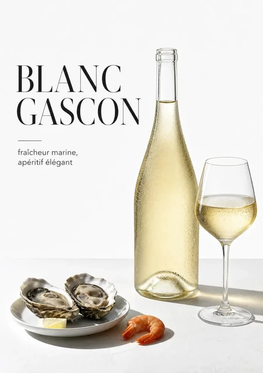 Horgelus vin blanc servi frais dans un verre avec bouteille sur une table d’apéritif
