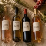Mas Baux domaine viticole organic estate : bouteilles bio et raisin, Roussillon