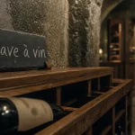Mobilier cave à vin en bois avec casiers aérés pour bouteilles