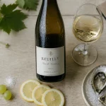 Reuilly vin blanc : verre, citron et huîtres, Sauvignon Blanc AOC au Centre-Loire