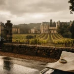 Route des vins du medoc, route au milieu des vignes jusqu’à Saint-Estèphe