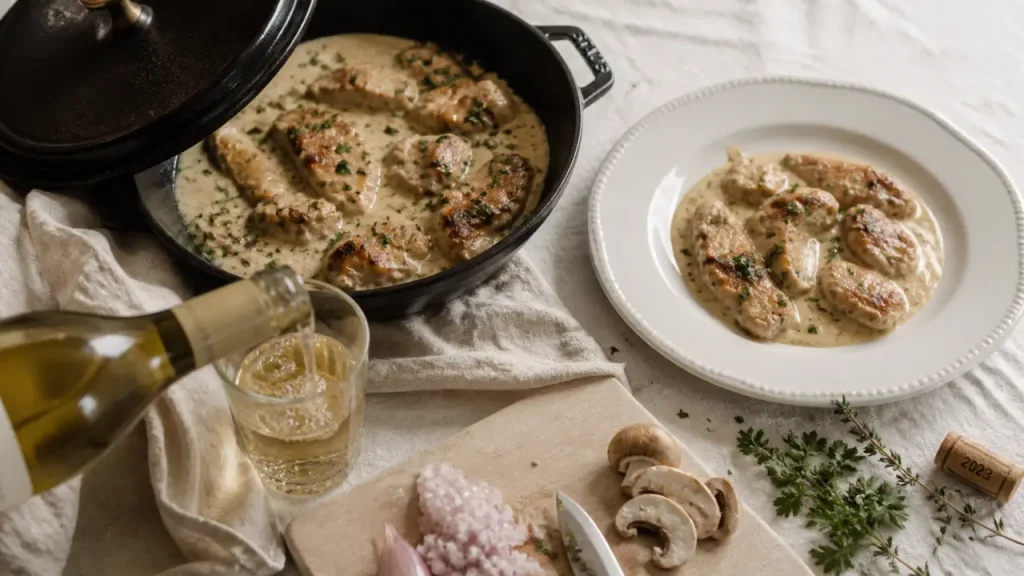 Sot-l’y-laisse de dinde au vin blanc, la recette simple d’une sauce crémeuse et d’une cuisson douce
