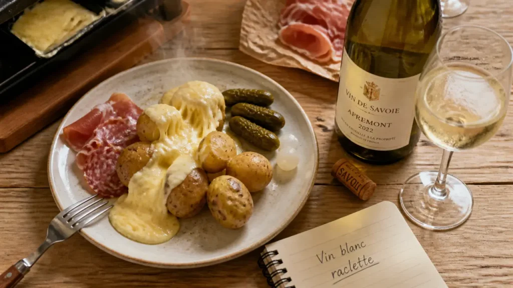Raclette et vin blanc : Savoie, Alsace ou Jura, quel accord choisir ?