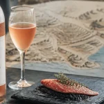 Bandol vin rosé Mourvèdre : bouteille et verre de rosé