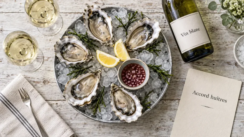 Huîtres et vin blanc : le blanc sec reste le choix le plus sûr