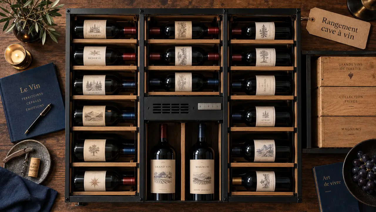 Rangement cave à vin : casier ventilé pour bouteilles