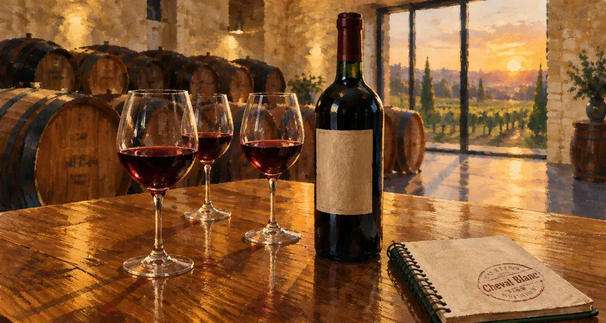 Cheval blanc vin rouge de garde et blanc singulier, chai viticole