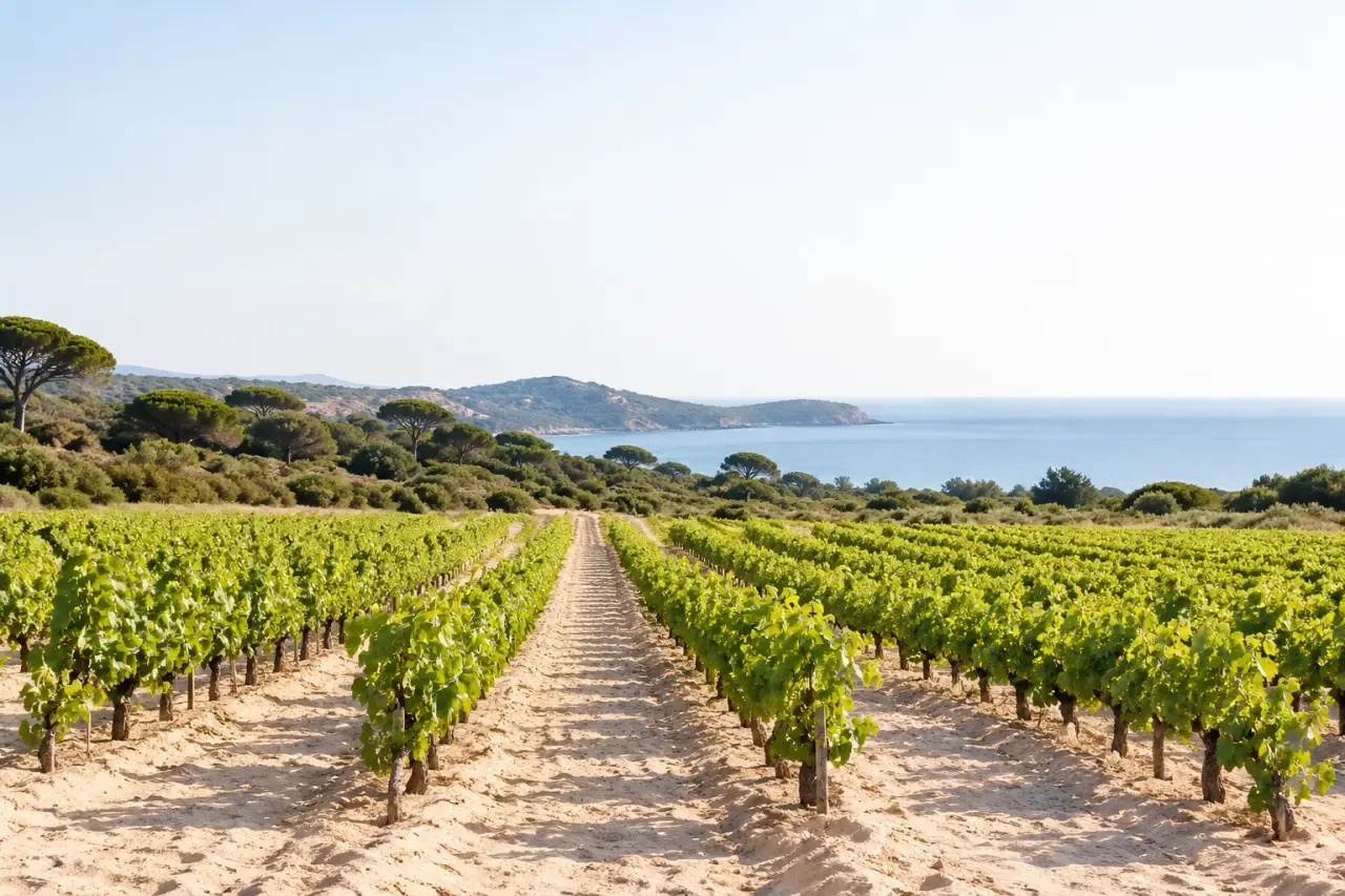 Le Mas de Pampelonne, domaine viticole au cœur d’un terroir sableux de Ramatuelle