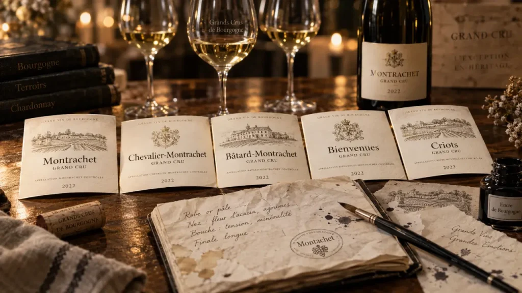 Les 5 grands crus de Montrachet : cinq styles de blancs à distinguer